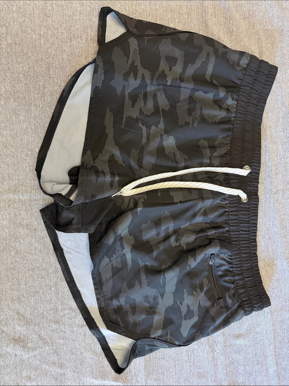 Black Camouflage Vouri Clementine Shorts 2.5 Inch Inseam